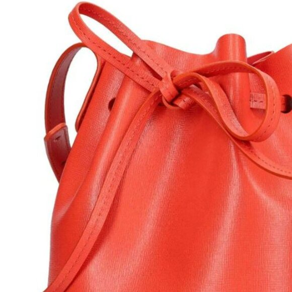 Mansur Gabriel Mini Mini Bucket in Papaya w/ Proof of Purchase - Picture 4 of 11